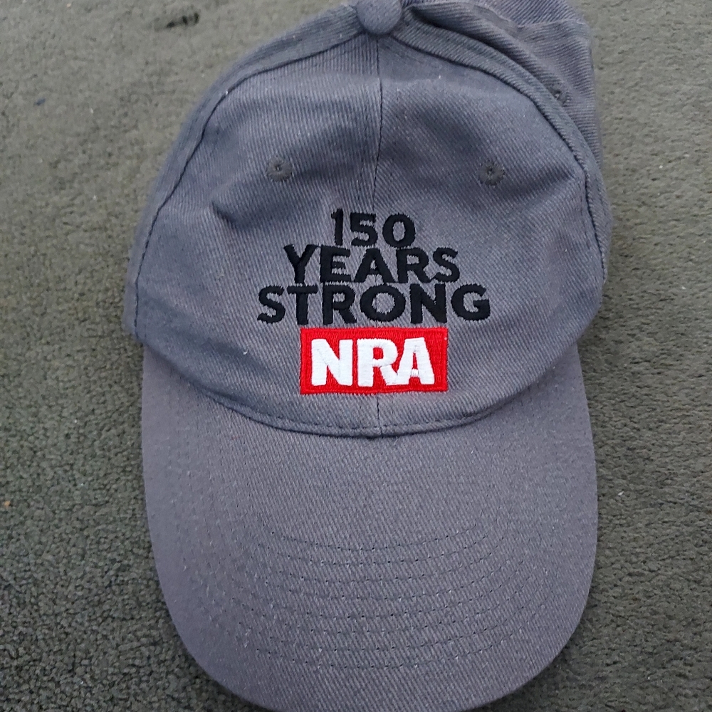 National Rifle Association NRA Est 1871 Gray adjustable baseball cap Hunting
